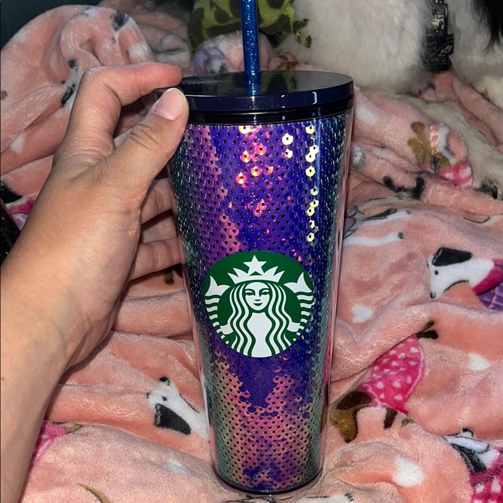 Starbucks Iridescent Tumbler with Straw